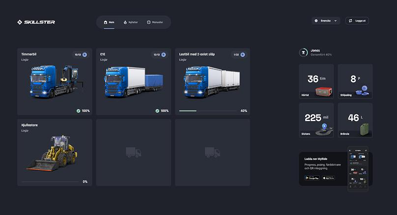 Interface du simulateur